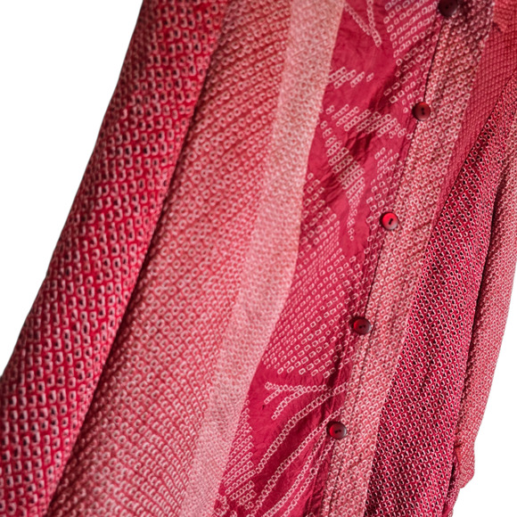 Vintage Asiatica Kansas City Silk Blouse Minimalist Artwear medium/large - Picture 2 of 9